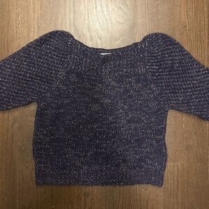LoveShackFancy Navy Blue Sweater